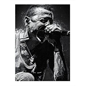 Chester Bennington Linkin Park Desenli Mdf Tablo 35cm X50cm 35x50 cm