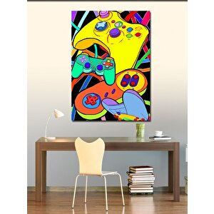 Kanvas Tablo Oyun Konsolları 70x100 cm