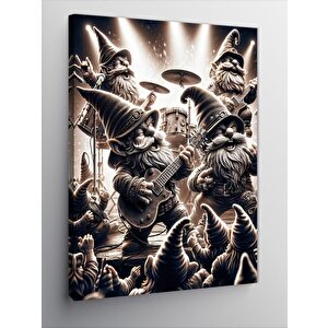 Kanvas Tablo Konser Veren Cüceler 100x140 cm