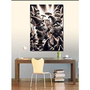 Kanvas Tablo Konser Veren Cüceler 100x140 cm