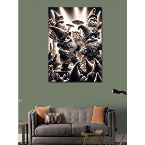 Kanvas Tablo Konser Veren Cüceler 100x140 cm