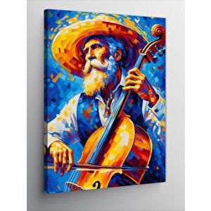 Kanvas Tablo Müzik Adamı 70x100 cm