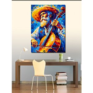 Kanvas Tablo Müzik Adamı 70x100 cm