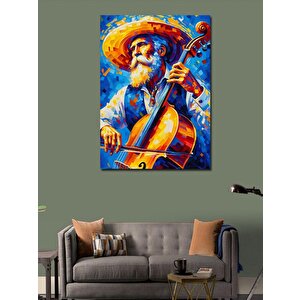 Kanvas Tablo Müzik Adamı 70x100 cm