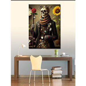 Kanvas Tablo Kahve İskeleti 70x100 cm