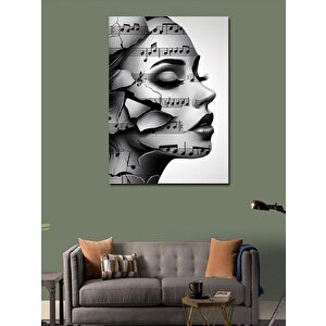 Kanvas Tablo Nota Kadın 70x100 cm