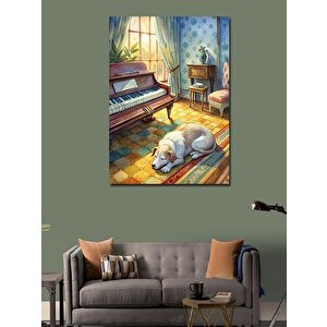 Kanvas Tablo Müzik Ve Uyku 70x100 cm