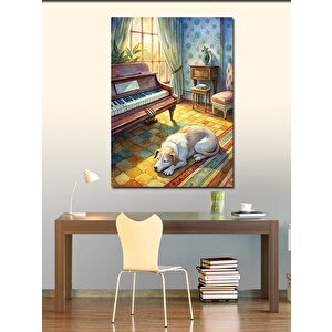 Kanvas Tablo Müzik Ve Uyku 100x140 cm