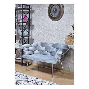 Ikili Krom Kaplama - Gri Döşeme | Balon Çay Seti | Balkon Koltuk | Berjer | Balkon Çay Seti