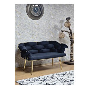 Ikili Gold Kaplama - Siyah Döşeme | Balon Çay Seti | Balkon Koltuk | Berjer | Balkon Çay Seti