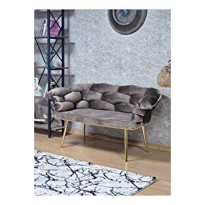 Ikili Gold Kaplama - Kahverengi Döşeme | Balon Çay Seti | Balkon Koltuk | Berjer | Balkon Çay Seti