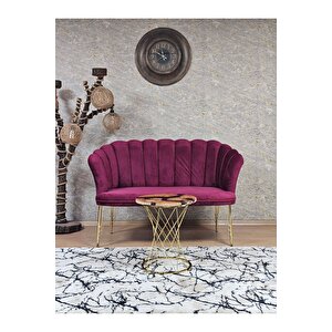 İkili Gold Kaplama Tel Ayak Papatya Çay Seti Koltuk Takımı , Balkon, Salon, Ofis, Cafe Koltuk Takımı