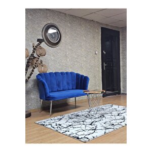 İkili Papatya Çay Seti Koltuk Krom Sivriltme Ayak, Balkon, Salon, Ofis, Koltuk Takımı, İkili Berjer