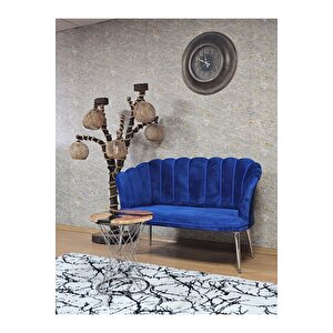 İkili Papatya Çay Seti Koltuk Krom Sivriltme Ayak, Balkon, Salon, Ofis, Koltuk Takımı, İkili Berjer