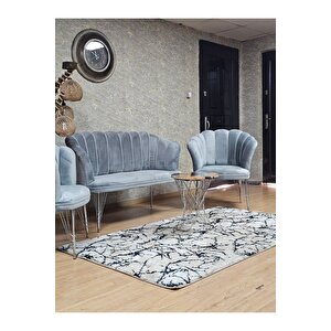 Krom  Kaplama  Tel Ayak Papatya Çay Seti Koltuk Takımı , Balkon, Salon, Ofis, Cafe Koltuk Takımı
