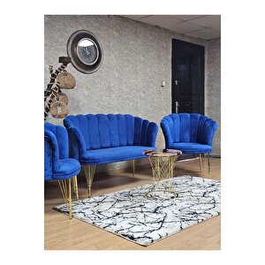 Gold Kaplama  Tel Ayak Papatya Çay Seti Koltuk Takımı , Balkon, Salon, Ofis, Cafe Koltuk Takımı