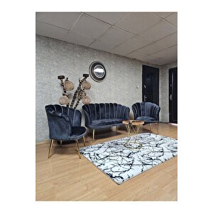 Papatya Çay Seti Koltuk Takımı Gold Sivriltme Ayak, Balkon, Salon, Ofis, Cafe Koltuk Takımı