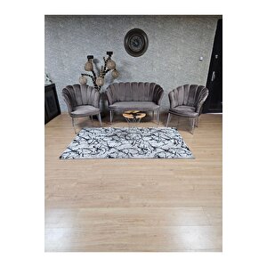 Krom  Kaplama  Tel Ayak Papatya Çay Seti Koltuk Takımı , Balkon, Salon, Ofis, Cafe Koltuk Takımı