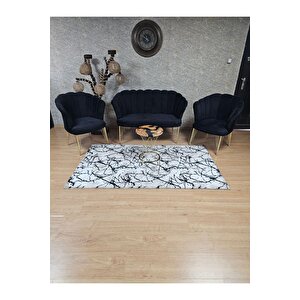 Gold Kaplama  Tel Ayak Papatya Çay Seti Koltuk Takımı , Balkon, Salon, Ofis, Cafe Koltuk Takımı
