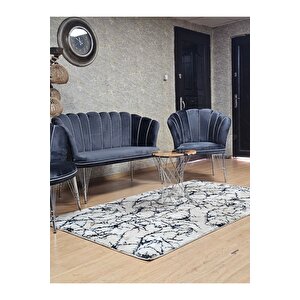 Krom  Kaplama  Tel Ayak Papatya Çay Seti Koltuk Takımı , Balkon, Salon, Ofis, Cafe Koltuk Takımı