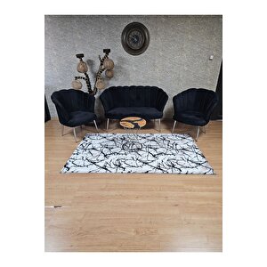 Papatya Çay Seti Koltuk Takımı Krom Sivriltme Ayak, Balkon, Salon, Ofis, Cafe Koltuk Takımı
