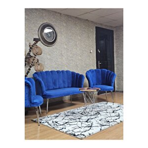 Papatya Çay Seti Koltuk Takımı Krom Sivriltme Ayak, Balkon, Salon, Ofis, Cafe Koltuk Takımı