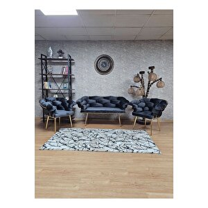 Gold Kaplama - Füme Döşeme | Balon Çay Seti | Balkon Koltuk | Berjer | Balkon Çay Seti