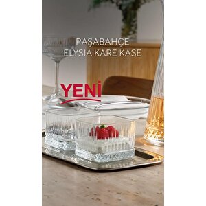 Paşabahçe Elysia Kare Magnolia Kasesi - 12 Li Çok Amaçlı Kase Çerezlik