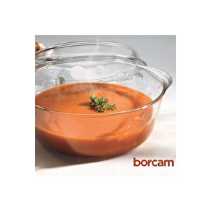 59013 Borcam Yuvarlak Kapaklı Tencere 3150 Cc