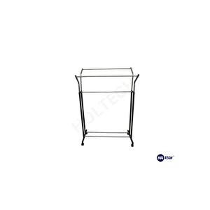 Lüks Konfeksiyon Tip Elbise Askılığı Tekerlekli  Metal Portmanto Askılık