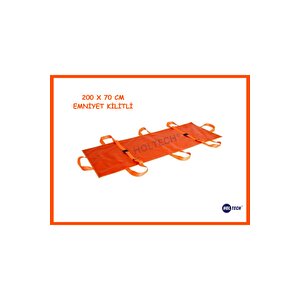 200x70 Cm Emniyet Kilitli Hasta Taşıma Transfer Sedyesi, Hasta Sedyesi Holtech Sedyeleri̇