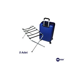 Otel Tipi Metal Bavul Sehpası Otel Odası Valizlik Valiz Sehpası 5 Adet