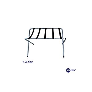 Otel Tipi Metal Bavul Sehpası Otel Odası Valizlik Valiz Sehpası 5 Adet