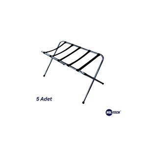 Otel Tipi Metal Bavul Sehpası Otel Odası Valizlik Valiz Sehpası 5 Adet