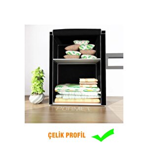 Yorgan Hurcu Yüklük Çelik Profilli Portatif Bez Dolap Kumaş Gardırop