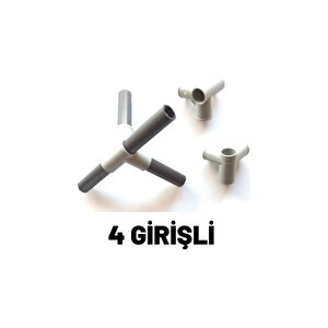 Bağlantı Aparatı Bez Dolap Kurulumu Için Plastik Aparat 4 Girişli 15 Adet