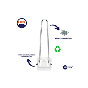 Katlanır Yer Sofrası Leptop Masa Ayağı 4 Adet Metal Özel Üretim 22 Cm  Ayak