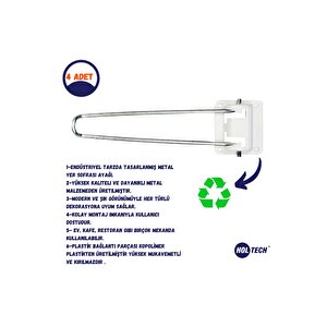 Katlanır Yer Sofrası Leptop Masa Ayağı 4 Adet Metal Özel Üretim 22 Cm  Ayak