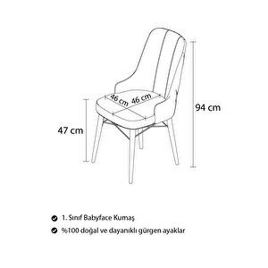 Mona Barok Desen 80x132 Açılabilir Mdf Mutfak Masası Takımı 4 Adet Sandalye