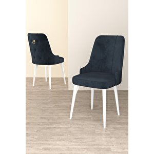 Alya Beyaz Mermer Desen 80x132 Mdf Açılabilir Yemek Masası Takımı 4 Sandalye, 1 Bench