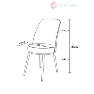 Leona Meşe Desen 80x132 Mdf Açılabilir Mutfak Masası Takımı 6 Adet Sandalye