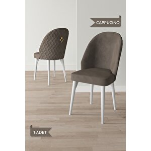 Arjeta Beyaz Mermer Desen 80x132 Mdf Açılabilir Mutfak Masası Takımı 6 Adet Sandalye