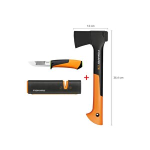 Parçalama Baltası Xs-x7 + Bileyicili Ağır İş Bıçağı + Balta Ve Bıçak Bileyici
