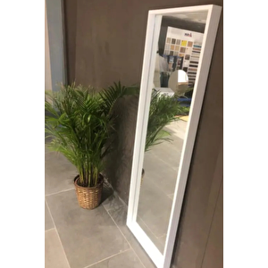 Hera 50x160 Beyaz Lake Dekoratif Boy Aynası