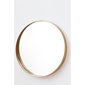 Ahu 70 Yuvarlak Gold Dekoratif Ayna