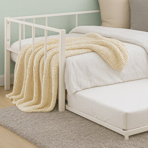 Titan Yavrulu Daybed, Yavrulu Karyola 80x190-90x190 Beyaz