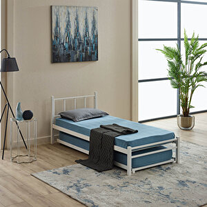 Titan Yavrulu Karyola 80x190-90x190 Beyaz Beyaz