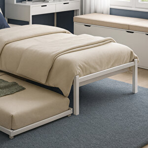 Titan Yavrulu Karyola 80x190-90x190 Beyaz Beyaz