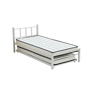 Titan Yavrulu Metal Karyola+yatak Seti 80x190-90x190