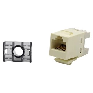 Keystone Jack Utp Cat6 180 D Ivory 1375055-1 ,10'lu Paket